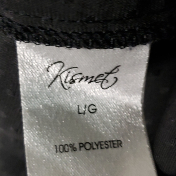 Kismet Women Black Button Down Blouse Size L - Picture 5 of 5